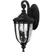 Elstead Lighting Applique d'extérieur English Bridle 3xE14 noir Feiss FE-EB2-M-BLK