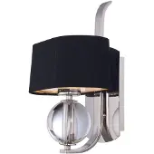 QUOIZEL Elstead Uptown Gotham : Applique murale LED G9, finition argentée "Imperial"
