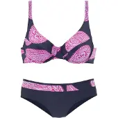 LASCANA Bikini bleu / rose