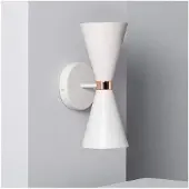 LEDKIA Lampe Murale Métal Kusini Blanc