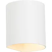 QAZQA Applique murale moderne blanche avec effet lumineux - Sabbio