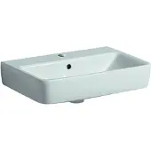 Geberit Renova Compact lavabo compact avec trou de robinet avec trop-plein 55x37x17cm blanc 226155000