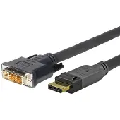 Microconnect Par câble DisplayPort (10 m), Câble vidéo, Noir
