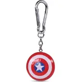 Pyramid MARVEL - Captain America Shield - Porte-clés 3D, Multicolore