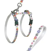 Flamingo KITTEN HARNE AND LEASH BLANC 20-35CM10MM (Chat)