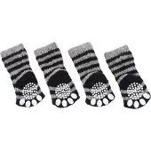 Flamingo Chaussettes 4pcs/Set L Noir/Gris
