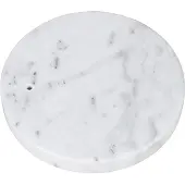 QAZQA Base ronde blanche en marbre pour lampadaire arc XXL