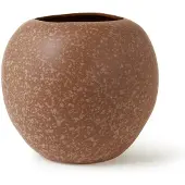 Broste Copenhagen Vase poterie pomme café - Ø31XH28CM