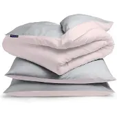 Sleepwise Soft Wonder Ensemble de Housses de Couette 2 Personnes en Microfibre OEKO-TEX, Housses de Couette et d'Oreiller Lavables en Machine, Respirantes, Antistatiques, Hypoallergéniques, 200x200
