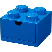 LEGO Brique 4 tenons avec tiroir - bleu