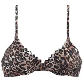 LASCANA Hauts de bikini 'Lexa' marron / noir