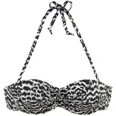 LASCANA Hauts de bikini 'Clara' beige / noir