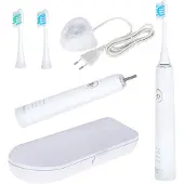 Camry Brosse à dents Sonic CR 2173 Rechargeable, Pour adultes, Nombre de têtes de brosse incluses 2, Nombre de modes de brossage 3, Technologie Sonic, Blanc