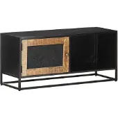 vidaXL Armoire TV 90x30x40 cm Bois de manguier rugueux