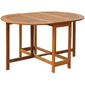 vidaXL Table de jardin 130x90x72 cm bois massif acacia