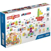 Geomag Magicube 084 Word Building - Constructions Magnétiques Et Jeux Educatifs 16 Cubes Magnétiques 63 Clips Multicolore