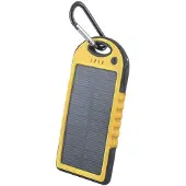 TFO Powerbank TelForceOne Solar Power Bank 5000 Mah Gelton (5000 mAh, 20 W), Chargeur de secours, Jaune