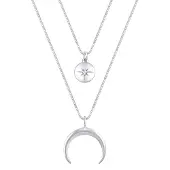 Elli Chaîne 'Astro, Halbmond, Sterne' argent