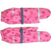 Playshoes Gants 'Herzchen' gris / bleu violet / rose / pitaya