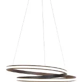 QAZQA Suspension moderne noire 74 cm avec LED - Rowan
