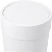 Umbra Bath Touch Poubelle avec couvercle, poubelle, collecteur de déchets, corbeille à papier, plastique Soft Touch, blanc, 023269660