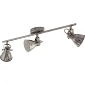 Eglo LED plafonnier Seras Nickel à 3 lumières avec crème