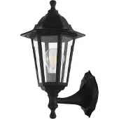 Eglo 33776 DUANERA E27 Applique murale/plafonnier d'extérieur Noir IP44 (E27, IP44)