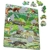 Larsen Puzzles de la forêt nordique taille M 45 pièces