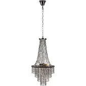 Markslöjd ALLINGTON Chandelier 3L Black Chrome/Smoke