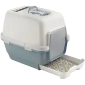 Big Buy Cooking Kerbl Katzentoilette Cathy Clever & Smart blau/weiß, L x B x H 58 x 45 x 48 cm