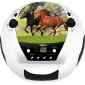 BigBen Interactive Radio CD portable USB Horses