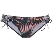 LASCANA Bas de bikini vert / rose / noir