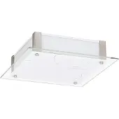 Rabalux 3038 Plafonnier Dena LED 12 métal et verre blanc
