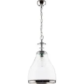 Jupiter Suspension ISLA chromée 1xE27x40W, métal, dimensions : 80x29x29 cm, IP20,