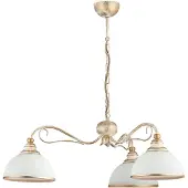 Jupiter Suspension 3 flammes Xsara laiton blanc blanchi Luminaires