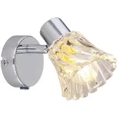 Rabalux Applique en verre avec interrupteur E14 chromé Hestia 5299