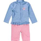 Playshoes Protection UV bleu clair / rose