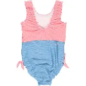 Playshoes Maillot de bain 'Krebs' bleu fumé / bleu roi / or / rose clair / blanc