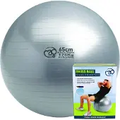 Fitness-Mad Anti-burst Fitball Argenté 65 cm