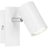 Briloner Spot mural orientable et pivotant LEUCHTEN RUN, 40 W, IP20, blanc, métal, incl., 1x GU10, 12 x 8 x 12,3