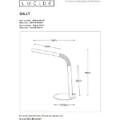 Lucide lampe de bureau encastrable LED 3W 2700K GILLY 36612/03/31