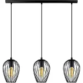 Eglo Lampe à suspendre Newtown 3-flammes, E27, noir