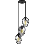 Eglo Lampe à suspension Newtown Disk 3 lumières 38cm noir
