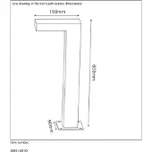 Lucide Texas Lampadaire 60 cm Noir 1 Point lumineux