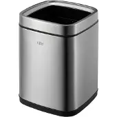 EKO - Laguna Poubelle Open Top 9 litres - Stainless steel Plastic - Matt Inox