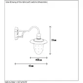 Lucide Aruba Applique S Rouille 1 Point lumineux