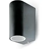 Licht-Erlebnisse Lampe murale d'extérieur - UP - Down - Fixations murales - Support GU10 - IP44 - Noir
