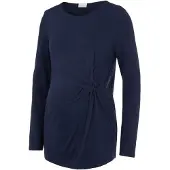 Mamalicious Karely Maternity Long Sleeve T-shirt Bleu XS