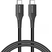 Accezz Câble USB-C vers USB-C - 1 mètre - Noir