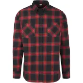 Urban Classics Chemise rouge / noir